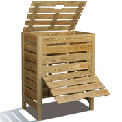 composteur en bois 400 litres - burger
